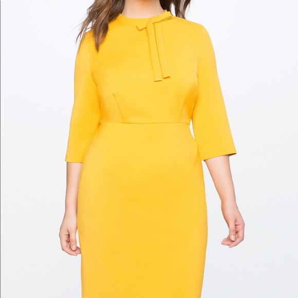 Eloquii Dresses & Skirts - Eloquii Structured Work Dress with Bow Detail